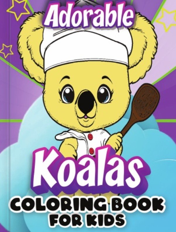 Cover of Adorable Koalas coloring book